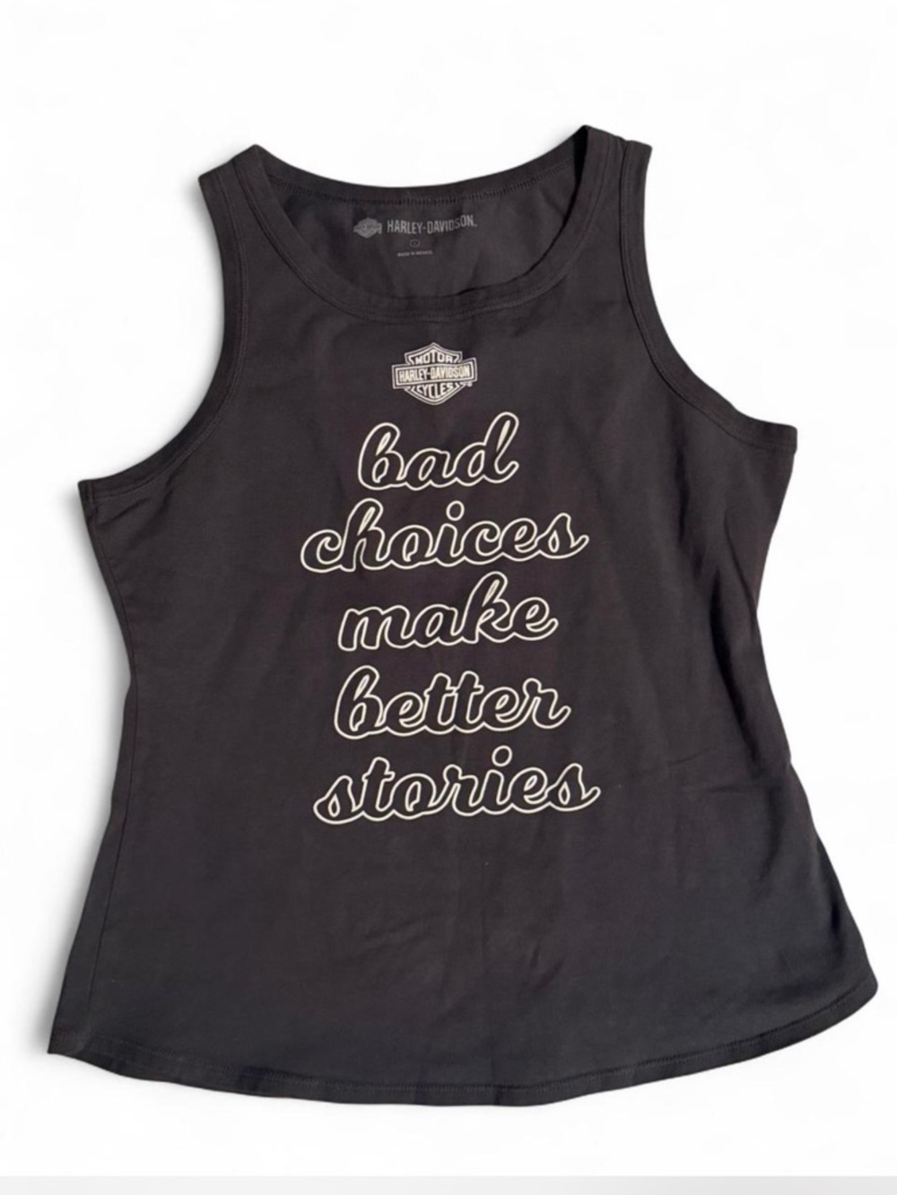 Harley-Davidson Women’s Tank Top with Cream Script